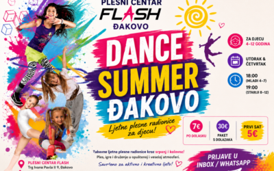 Dance Summer Đakovo: Ljetne plesne radionice za djecu u organizaciji Plesnog centra Flash