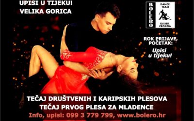 Plesni klub “Bolero” otvara upise na plesne tečajeve za odrasle u Velikoj Gorici
